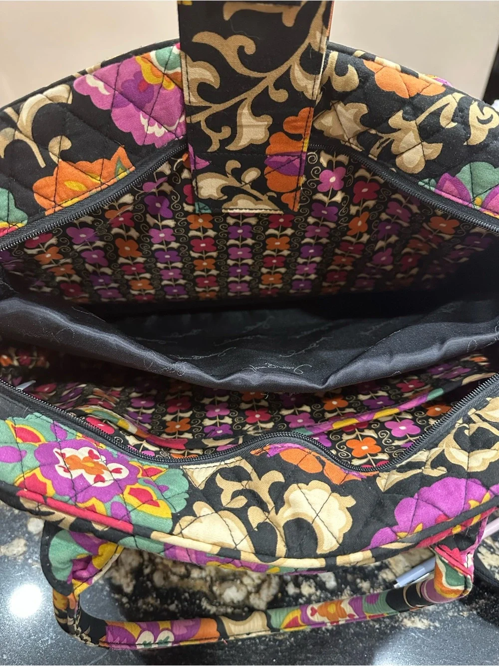 Vera Bradley Quilted Laptop Bag”Suzani”